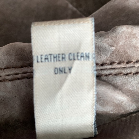 i.e. Relaxed Brown Leather Jacket Size M - Picture 9 of 12